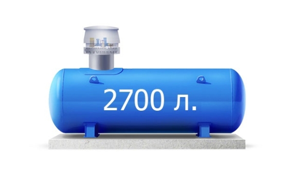 Газгольдер подземный «РОСГАЗ» 2 700 л.